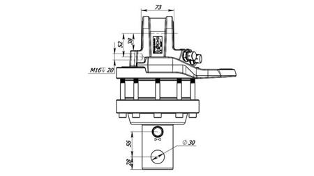 HYDRAULISK ROTATOR 5500/3250 KG MED AKSEL