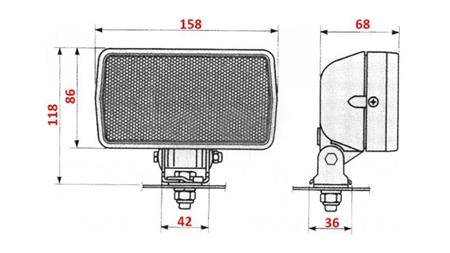 TRAKTOR ARBEJDSLYS COBO HALOGEN