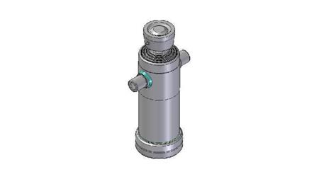 3044S -TELESCOPISK CYLINDER STANDARD/BOLD 4 TRIN SLAG 1050 DIAMETER 124