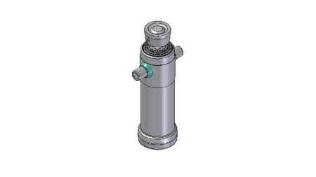 3046S -TELESCOPISK CYLINDER STANDARD/BOLD 4 TRIN SLAG 1290 DIAMETER 124
