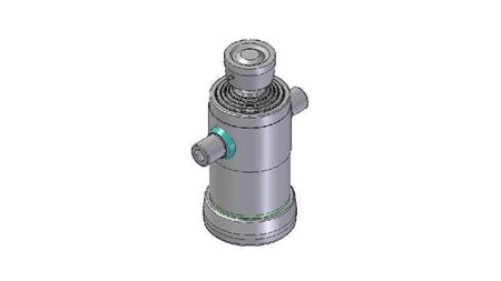 3051S -TELESCOPISK CYLINDER STANDARD/KUGLE 5 TRIN SLAG 980 DIAMETER 152