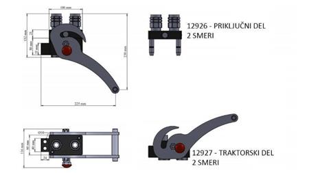 MULTI-FASTER KOBLING 2vejs BSP1/2 NY TYPE FORBINDELSE