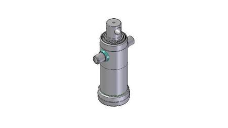 4032F -TELESCOPISK CYLINDER STANDARD/HUL 3 TRIN SLAG 788 DIAMETER 124