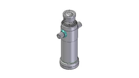 4033S -TELESCOPISK CYLINDER STANDARD/KUGLE 3 TRIN SLAG 893 DIAMETER 124