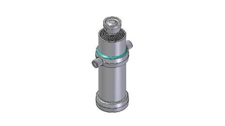 4051S -TELESCOPISK CYLINDER STANDARD/BOLD 5 TRIN SLAG 2120 DIAMETER 170