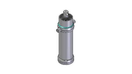 4064F -TELESCOPISK CYLINDER STANDARD/HUL 6 TRIN BEVÆGELSE 3585 DIAMETER 190
