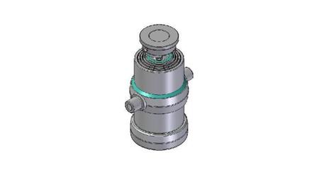 4080S -TELESCOPISK CYLINDER STANDARD/KUGLE 4 TRIN SLAG 1010 DIAMETER 190