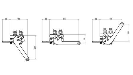 MULTI-FASTER KOBLING 4vejs BSP1/2 NY TYPE TRAKTOR DEL
