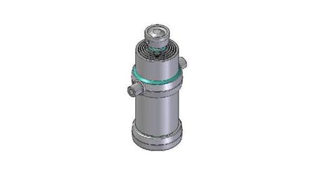 5007S -TELESCOPISK CYLINDER STANDARD/BALL 5 TRIN SLAG 1850 DIAMETER 190