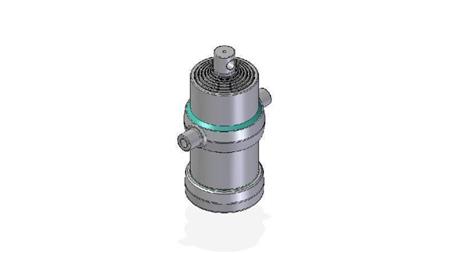 7019F -TELESCOPISK CYLINDER STANDARD/HUL 7 TRIN SLAG 2045 DIAMETER 190