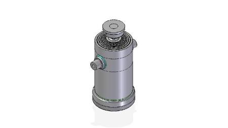 7086S -TELESCOPISK CYLINDER STANDARD/KUGLE 7 TRIN BEVÆGELSE 2957 DIAMETER 300