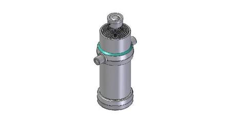 8008S -TELESCOPISK CYLINDER STANDARD/BALL 8 TRIN REJSE 3380 DIAMETER 190