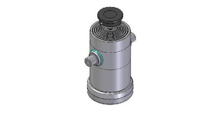8012S -TELESCOPISK CYLINDER STANDARD/BALL 8 TRIN REJSE 2295 DIAMETER 240
