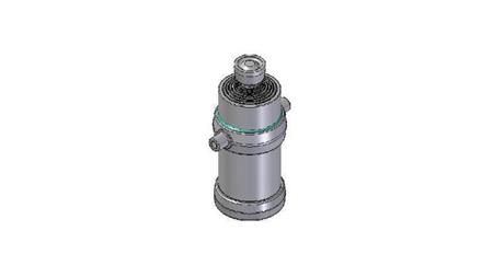 8024S -TELESCOPISK CYLINDER STANDARD/BOLD 8 TRIN REJSE 2925 DIAMETER 215