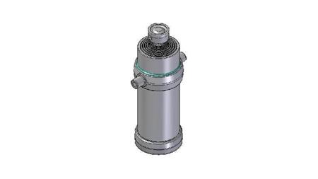 8025S -TELESCOPISK CYLINDER STANDARD/BOLD 8 TRIN REJSE 3330 DIAMETER 215