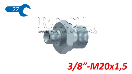 HYDRAULISK REDUCER BSP 3/8-M20X1,5