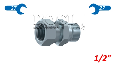 HYDRAULISK DOBBELNØGLE SVIVELMØTRIK 1/2