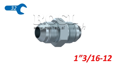 HYDRAULISK DUAL VENTIL JIC74° 1”3/16-12 1”3/16-12