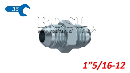 HYDRAULISK DUAL VENTIL JIC74° 1”5/16-12 1”5/16-12