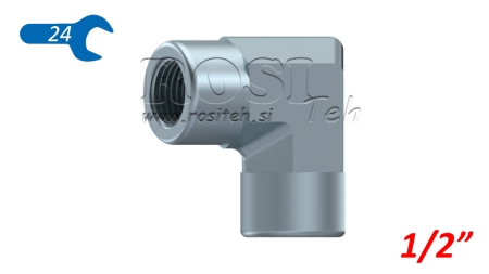 HIDRAVLIČNI KOLENO 90°  KRATKO ŽENSKI-ŽENSKI 1/2
