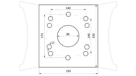KLEŠČA ZA KAMEN BSG 500 TG 1500 kg - 1350 mm
