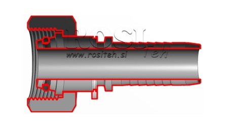 HYDRAULISK FORBINDELSE DKOS 38 MED HUN DN38-M52X2