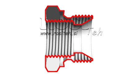 HYDRAULISK ADAPTER HANN-FEMME 1-3/4