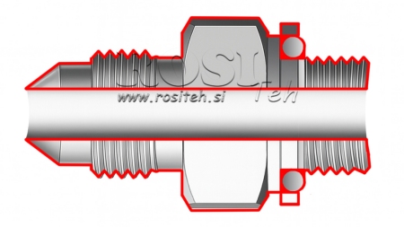 HYDRAULISK REDUCER 3/4 JIC74°-1/2 GAS