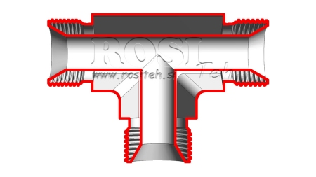 HIDRAVLIČNI T KOM BSP MOŠKI-MOŠKI 1/4
