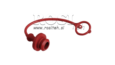BESKYTTENDE GUMMIBEHÆNG RED - HAN QUICK COUPLINGS