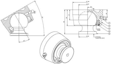 BALL FOR TELESKOPCYLINDER Φ 65 MAX. 23 TON