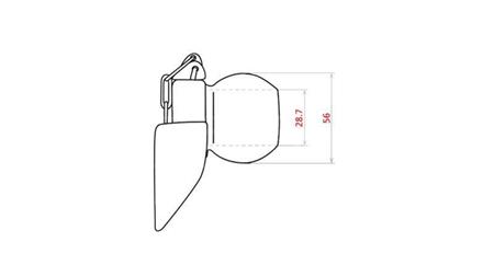 KUGLEKOBLING TIL AUTOMATISK HYDRAULISK KROG KAT.2 - 28.4mm