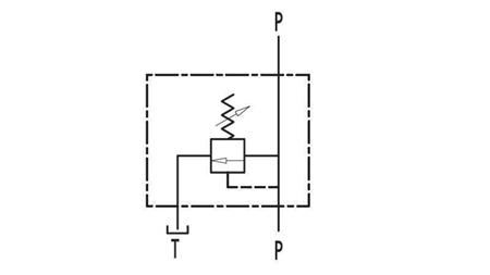 HYDRAULISK TRYKREGULATOR VMP 1/2 20-260 BAR - diagram