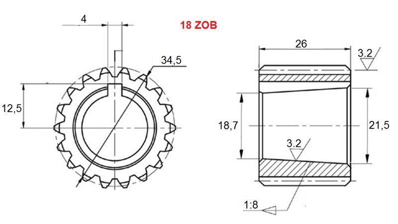 PTO GEARKASSE GR.3 Z18