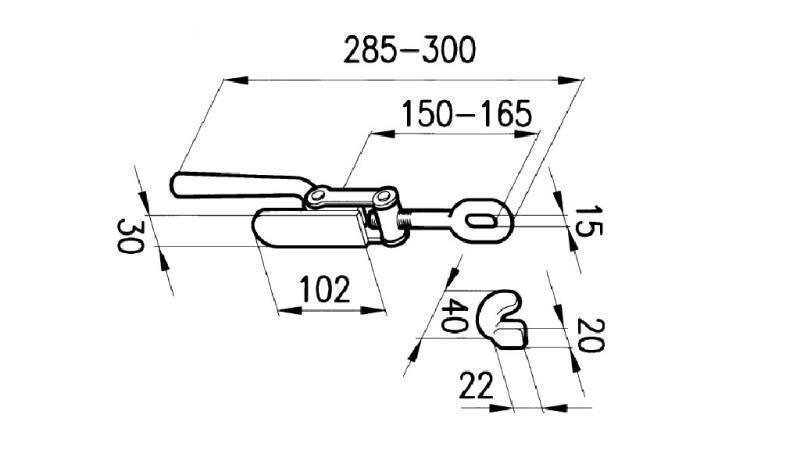 SIDE LÅS TYPE FRANCIA
