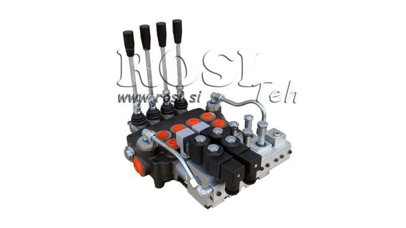 HIDRAVLIČNI VENTIL 4xP80 - EO 12V